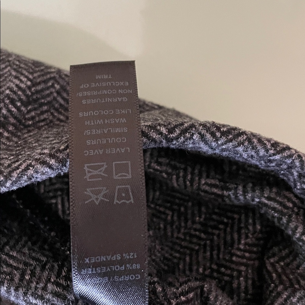 Kyodan Black and Gray Herringbone Leggings - Picture 9 of 11